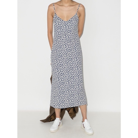 Reformation Dresses & Skirts - Reformation Emmie Midi Tie Dress Floral Blue